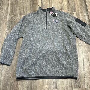 Tennessee Titans Men’s Quarter Zip Sweater Size 3XLT NWT